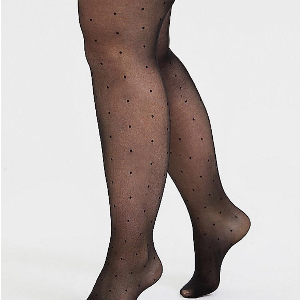 2 Pairs NWT Torrid size 1/2 black design tights - Picture 2 of 3